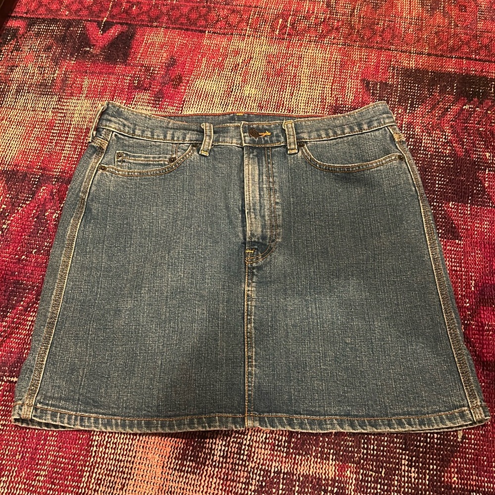 Levi's Blue Denim Mini Skirt